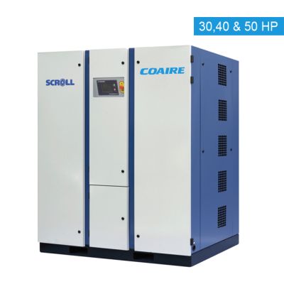 50 HP Oilless Scroll Air Compressor, 141 CFM, 115 PSI Air Cooled, 460-Volt, CSOF-S50PL42