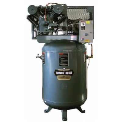 PREMIUM Saylor-Beall 10 HP Performance Package Air Compressor, 34.4 CFM @ 175 PSI, 120 Gallon Air Tank | 230-Volt, 3-Phase | VT-755-120FP-230-3