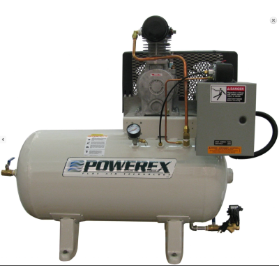 Powerex 7.5 HP Oilless Air Compressor 28.4 CFM 120 Gallon Tank, 208/230-Volt, 3-Phase | OTS0754-3-2