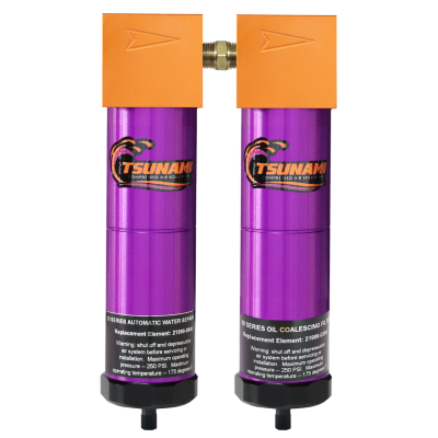 Tsunami 21999-0424, 20 CFM 2-Stage Filtration Package, 1/4