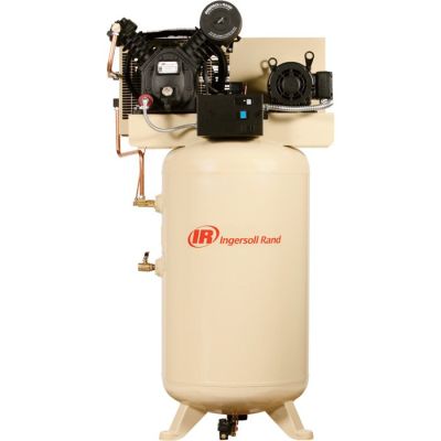 2545K10-P PREMIUM Ingersoll Rand 10 HP Air Compressor Piston Two Stage, 35 CFM @ 175 PSI, 120 Gallon Vertical Air Tank 230-Volt, 3-Phase