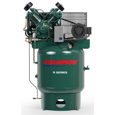 *SQUAT TANK* Champion 7.5 HP Two-Stage Air Compressor 25.6 CFM @ 175 PSI, 80 Gallon Air Tank, 208-230-Volt, 3-Phase | VR7-8S