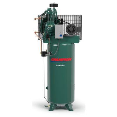 Champion 7.5 HP Air Compressor 23 CFM, 175 PSI Two-Stage, 60-Gallon Vertical Air Tank﻿, 230-Volt, 3-Phase | VR7F-6