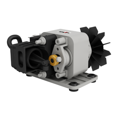 DVP Pumps - ZA.12 | Oil-Free Rotary Piston Vacuum Pump - 0.11 HP, 0.05 CFM | 115V/60Hz | 9210011